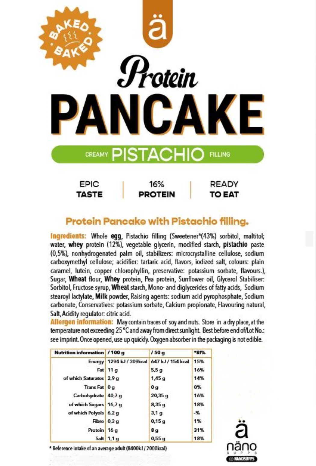 NanoSUPPS - Protein Pancake 12x50g